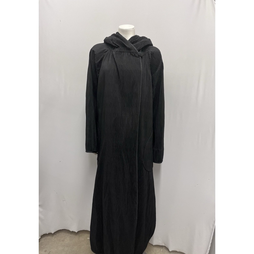 Mycra Pan One Reversible Coat Black Hood Artsy Style Size 1‎ - S/M Fits Large L - Picture 2 of 12